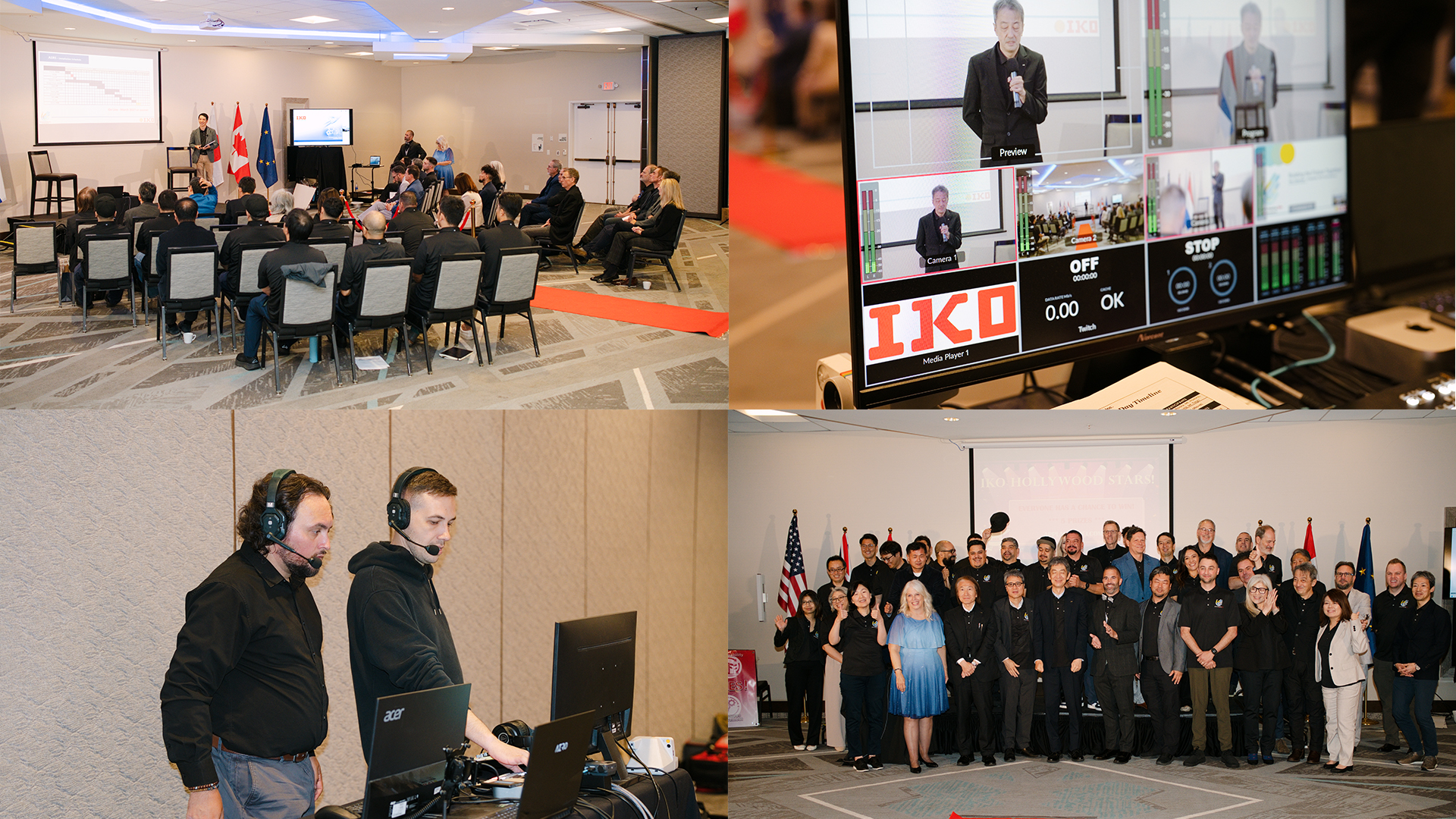 Live stream production for IKO International's global company conference — Ivan Rakov Studio