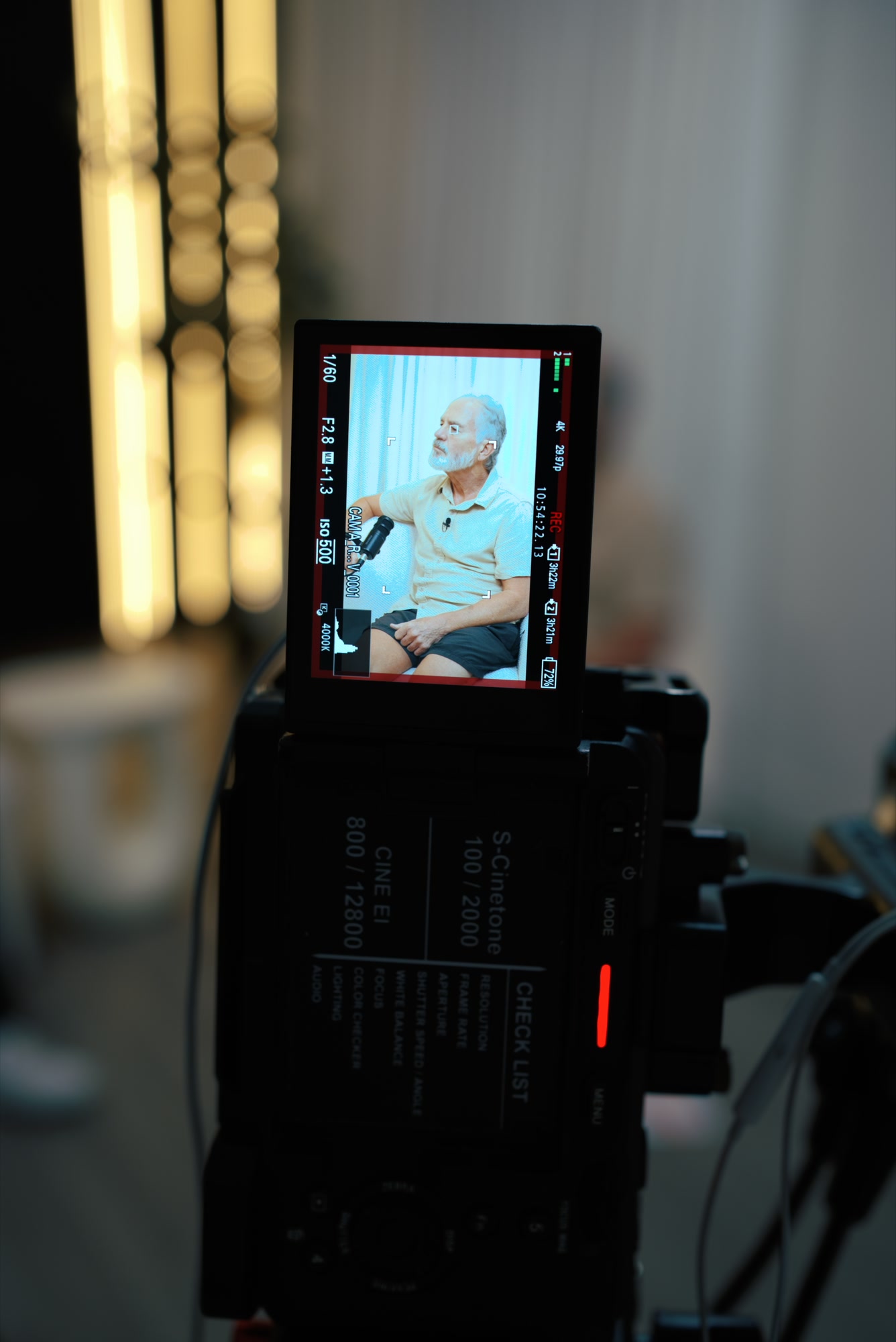 Ari Taublieb on camera during the content day