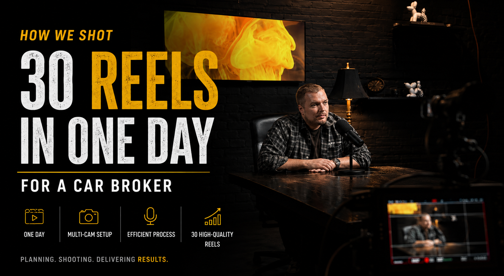30 Reels shot in one studio day for auto broker CARSOCAL