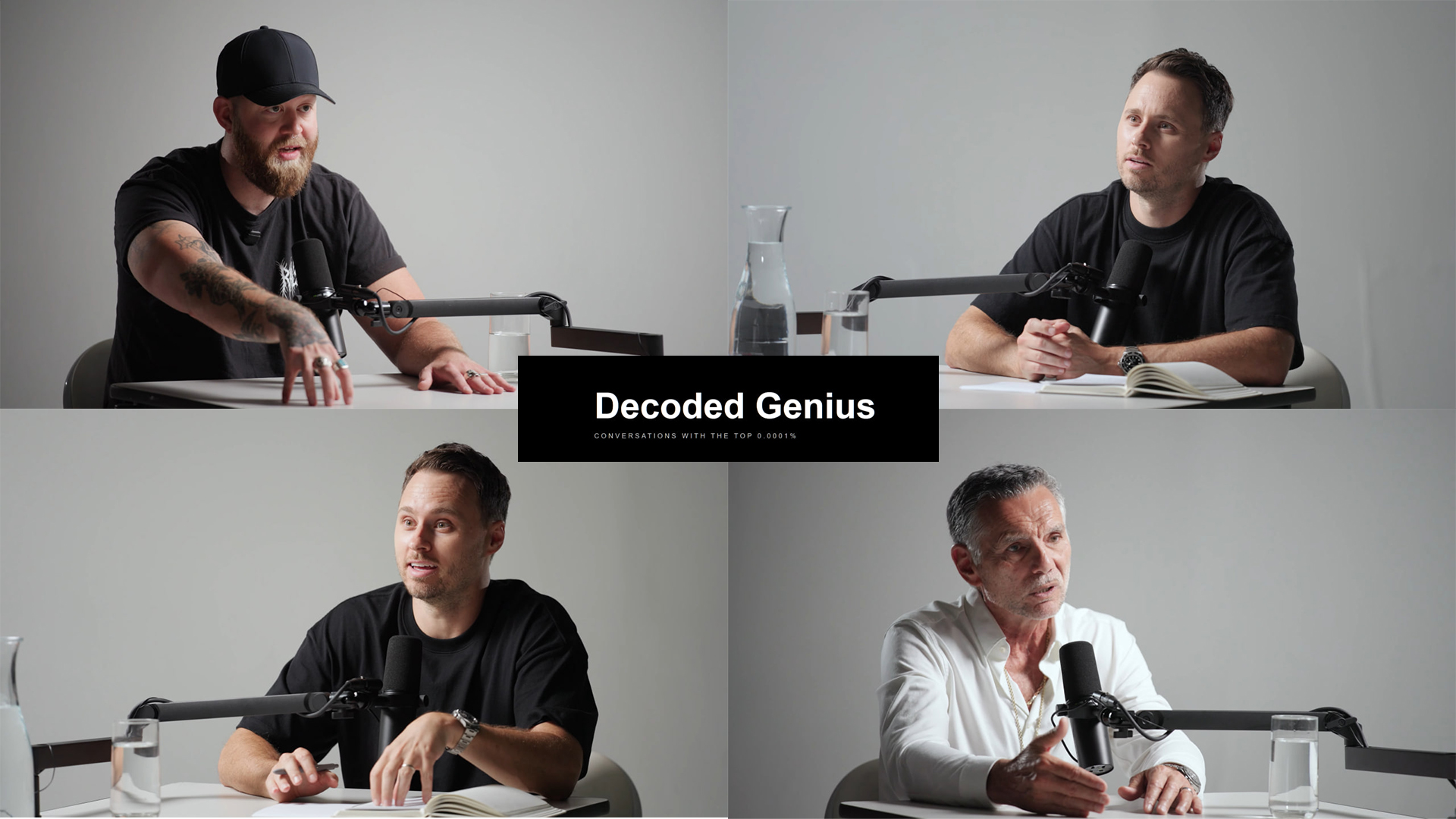 Multi-camera shoot for the Decoded Genius podcast