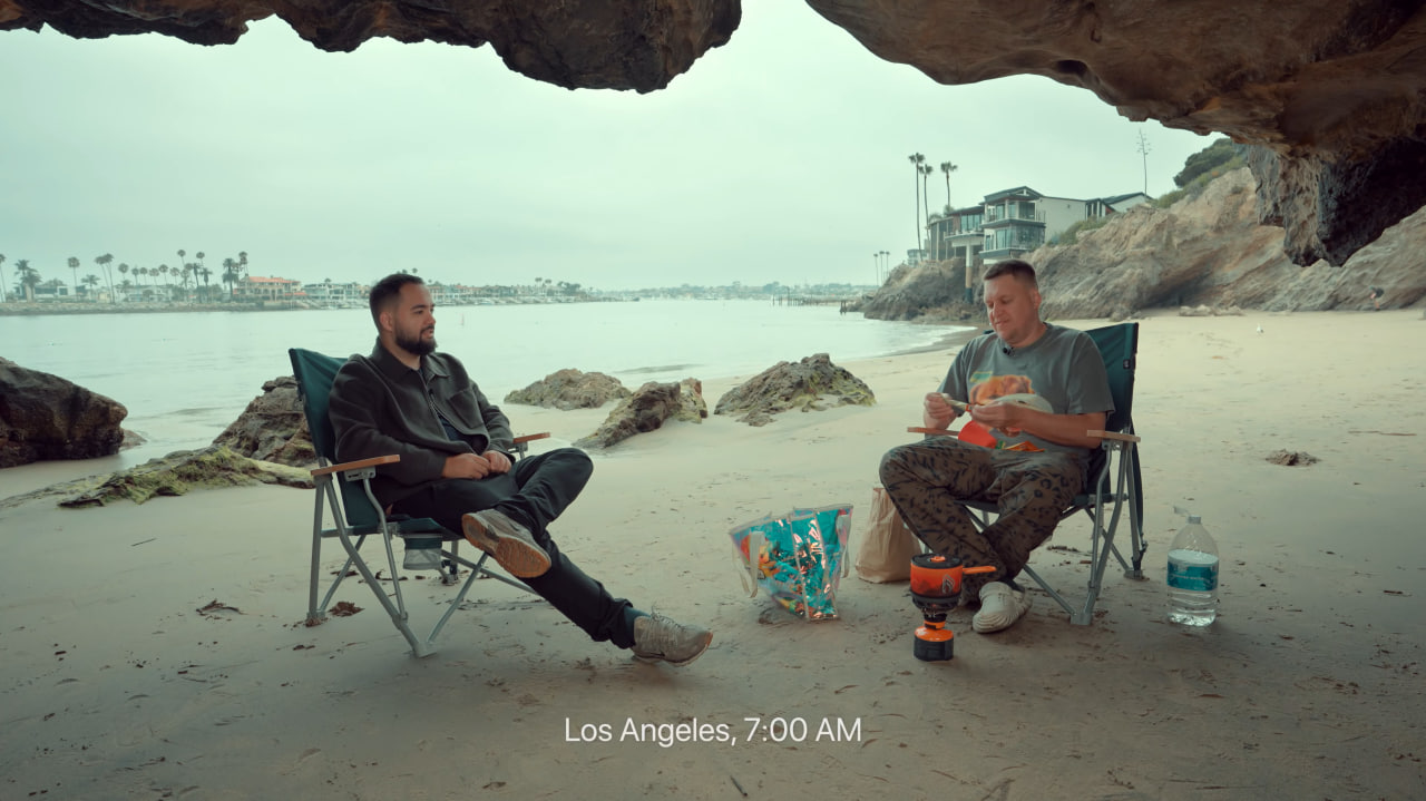 Podcast shoot on the coastal cliffs with Sasha Nezlobin