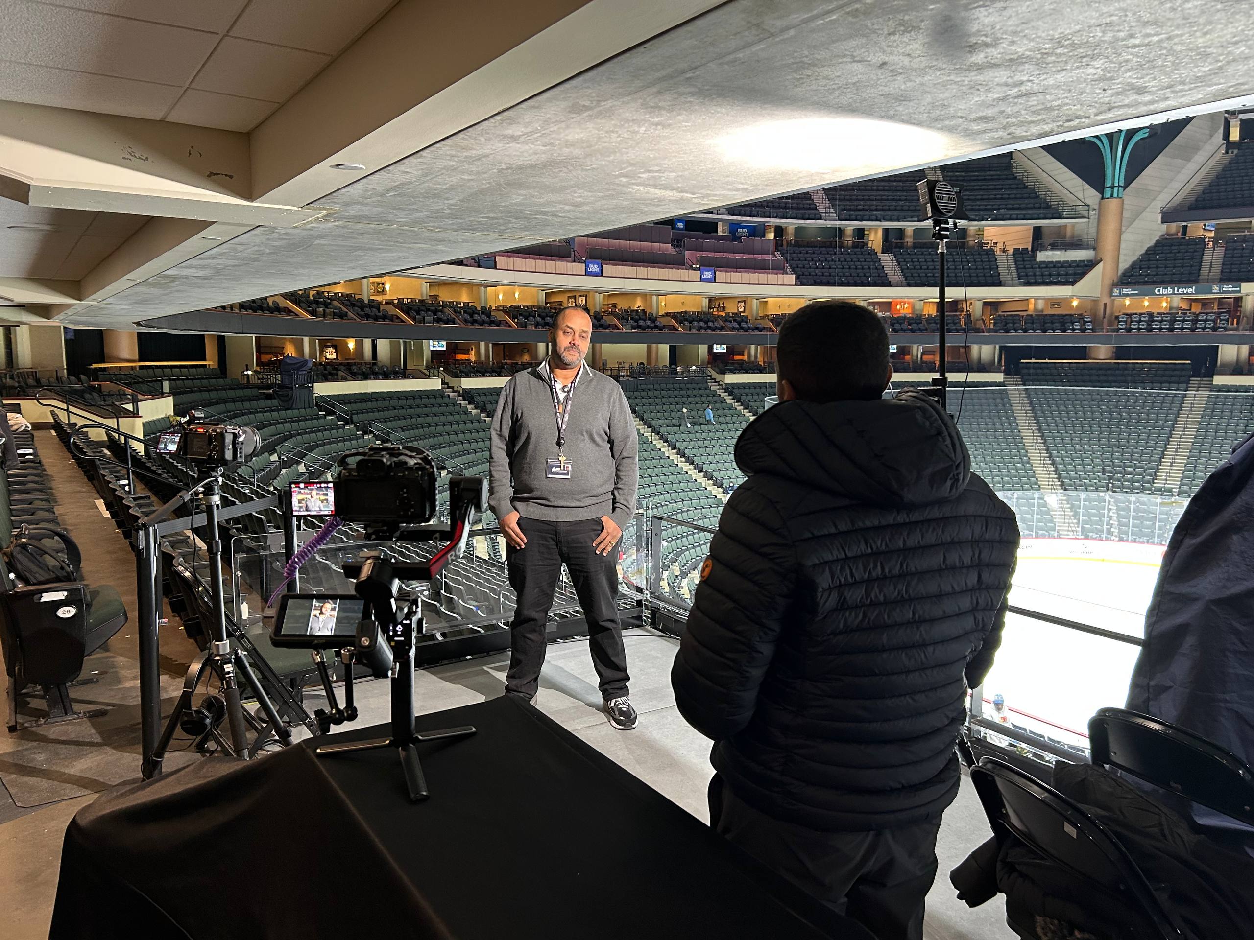 Interview shoot with a youth hockey club in Seattle